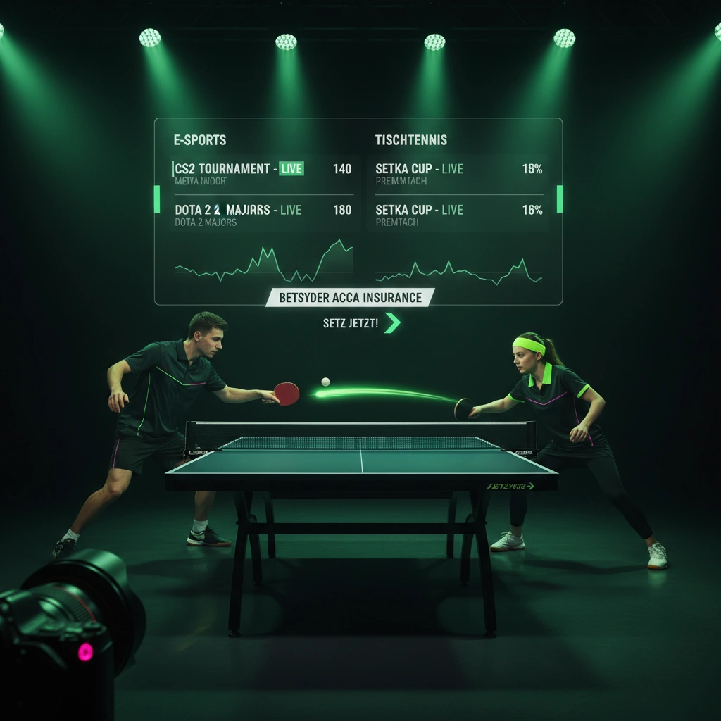 E-Sports und Tischtennis bei Betsider