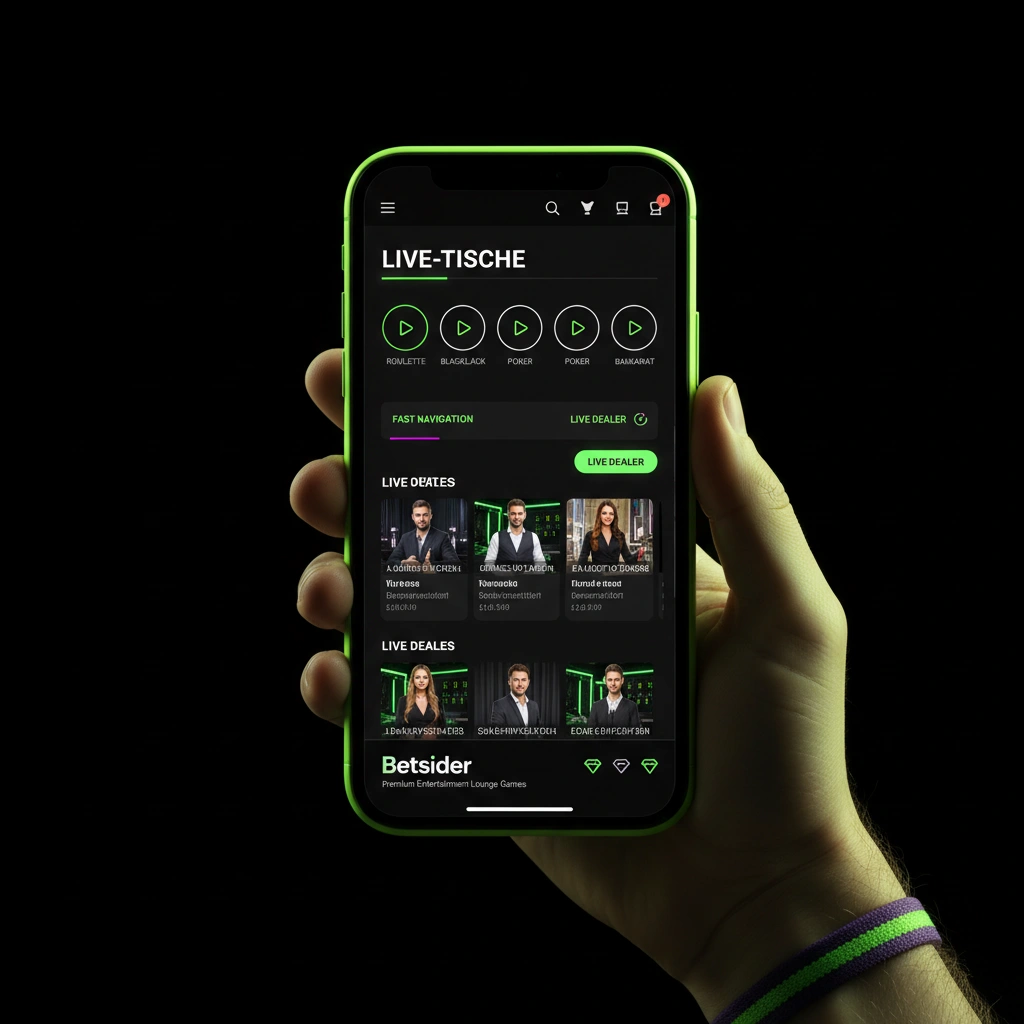 Tablet-Ansicht für Live-Tische