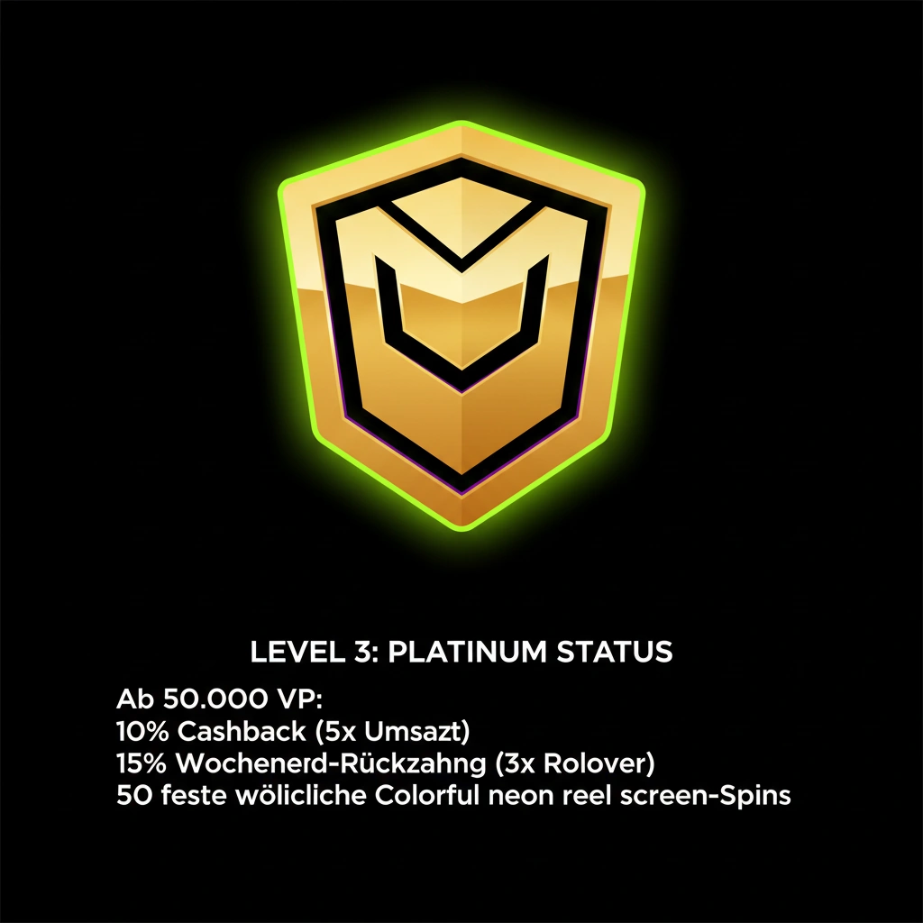 Platin-Stufe mit 50 Freispielen pro Woche