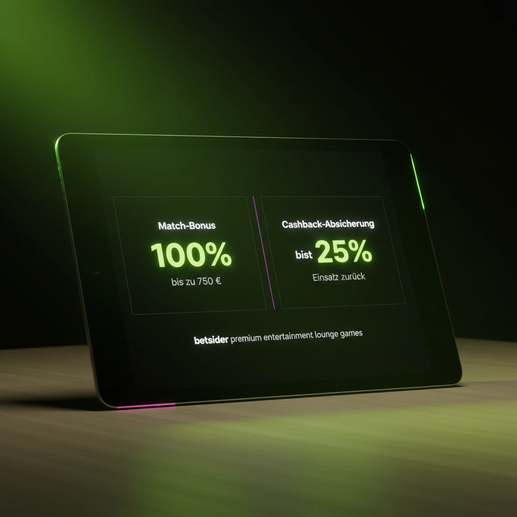 Bonusvergleich für Betsider Tischspiele auf einem Tablet
