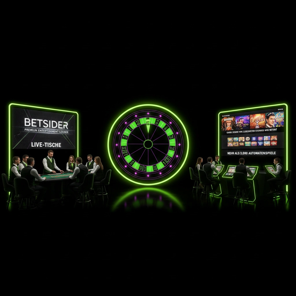 Casino-Lobby mit Automaten und Live-Tischen