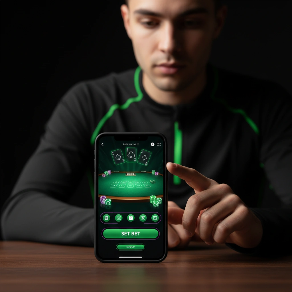 Betsider Live Dealer auf einem Smartphone im Hochformat