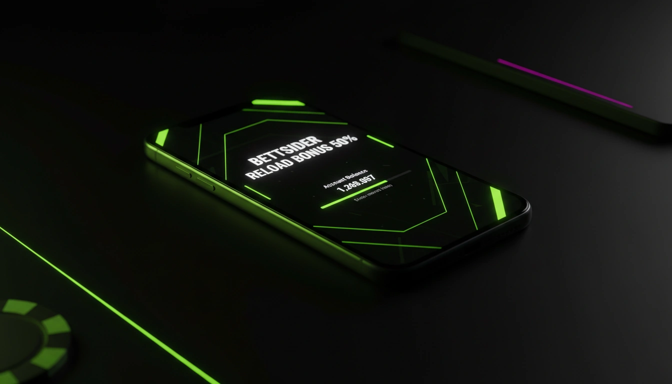 Betsider Reload-Bonus 50% auf dem Smartphone