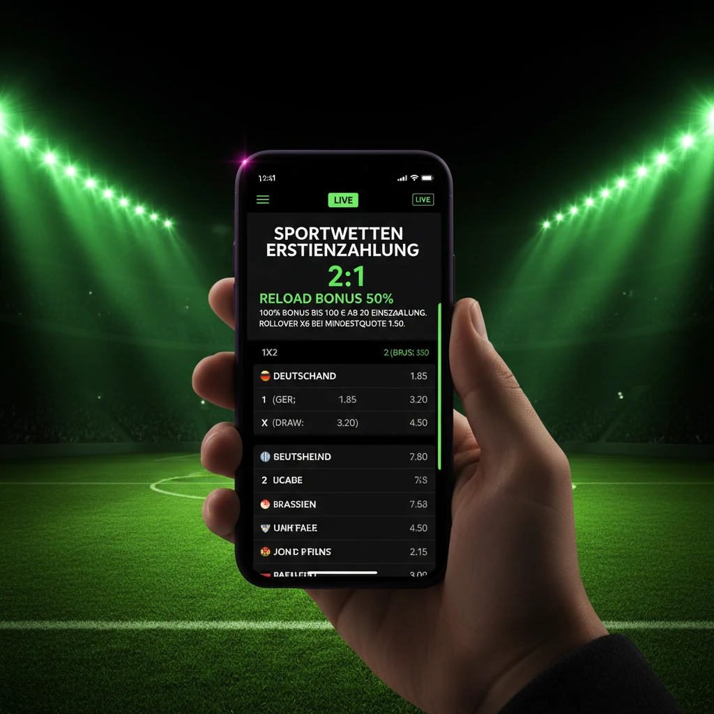 Betsider Reload-Bonus 50% für Sportwetten im Stadion